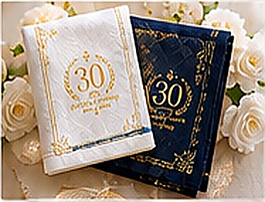 30周年記念ハンカチ 2色